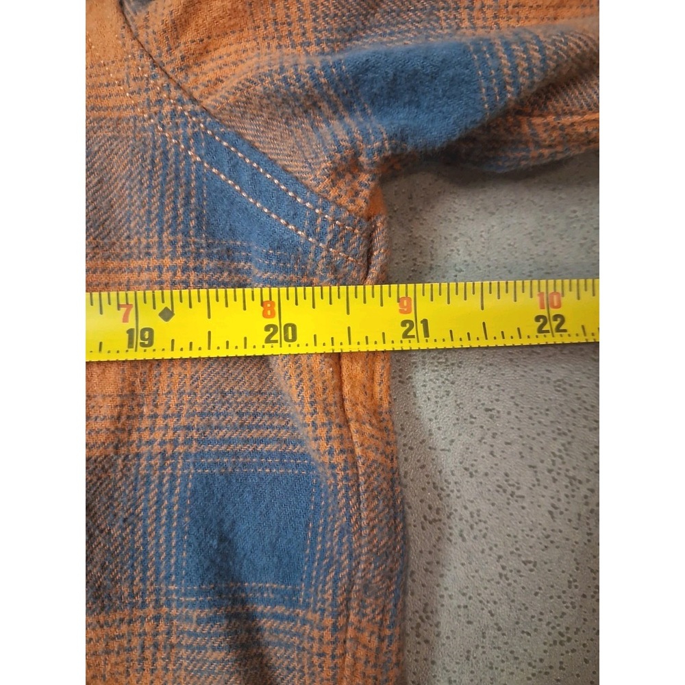 Dubinik Flannel Shirt Plaid Pearl Snaps Cotton Medium Outdoors Western Country - Picture 11 of 11